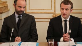 Emmanuel Macron et Edouard Philippe - AFP