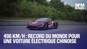  496 km/h : record du monde pour une voiture électrique chinoise  