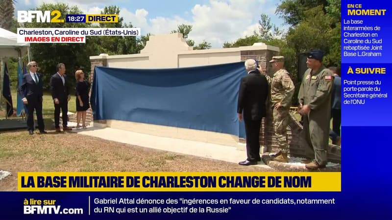 La base militaire de Charleston aux États-Unis change de nom