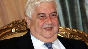 Le chef de la diplomatie syrienne Walid Mouallem le 25 mars 2009 à Bagdad
