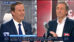 Nicolas Dupont-Aignan face à Jean-Jacques Bourdin en direct
