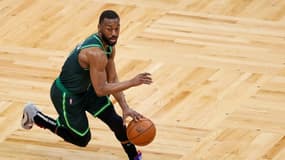 Kemba Walker avec les Celtics de Boston face aux Mavericks de Dallas, le 31 mars 2021 à Boston