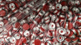 Site de remplissage du vaccin expérimental AstraZeneca/Oxford de la société Catalent à Anagni, en Italie, le 11 septembre 2020
