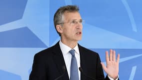 Le secrétaire général de l'Otan Jens Stoltenberg, ici le 14 juin 2016, demande aux Russes de cesser leur soutien militaire aux séparatistes de l'est de l'Ukraine. (Photo d'illustration) 