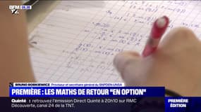 En visite à Marseille, Emmanuel Macron a annoncé le retour des maths "en option" en Première dès la rentrée