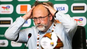 Tom Saintfiet, sélectionneur belge de la Gambie, en 2022