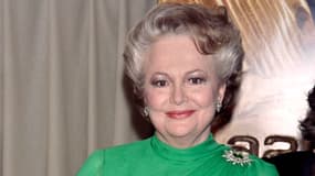 L'actrice Olivia de Havilland en 1986