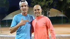 Paul Dufour (15/1) et sa victime, Benjamin Nivet
