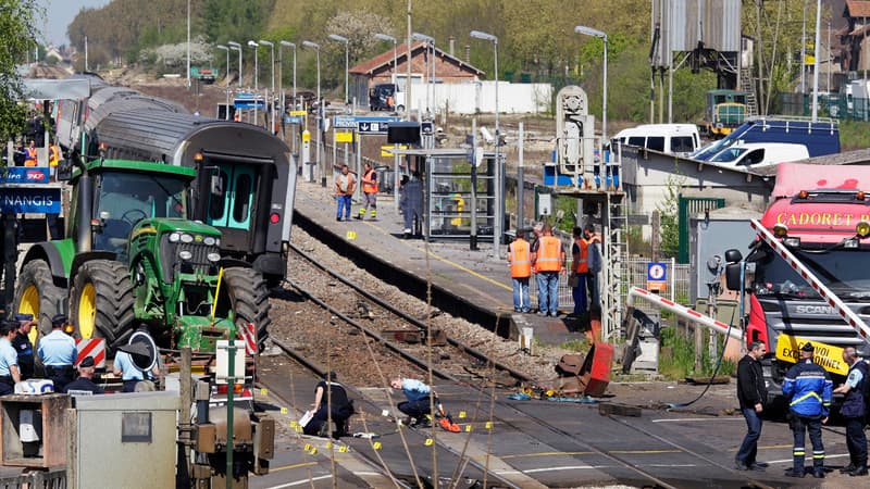 Accident entre un train et un camion à Nangis, 21 avril 2015