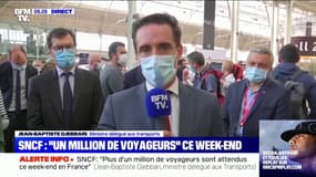 Jean-Baptiste Djebbari: "Pour l'instant, nous n'avons pas souhaité étendre le pass sanitaire, notamment aux TGV"