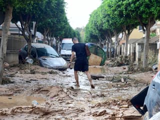 Les inondations touchant la ville de Valence, le 30 octobre 2024 en Espagne