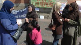 Manifestantes contre l'islamophobie en 2011 à Toulouse. 