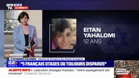 Catherine Colonna (ministre des Affaires étrangères) sur la libération des otages du Hamas: "C'est la priorité numéro un de la France que de faire libérer nos compatriotes"
