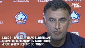 Ligue 1 : Galtier "trouve surprenant qu'on puisse placer" un match deux jours après l'équipe de France