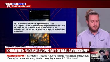 Bases américaines visées par l'Iran: "Nous n'avons fait de mal à personne", déclare Ali Khamenei, guide suprême iranien