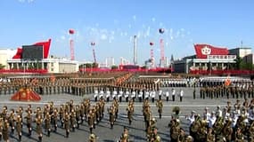 Imposant défilé militaire ce samedi à Pyongyang pour les 70 ans du parti unique.