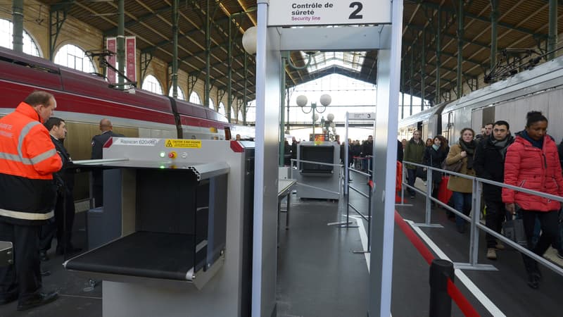 Scanner à bagages à la Gare du Nord, à Paris. (Photo d'illustration)