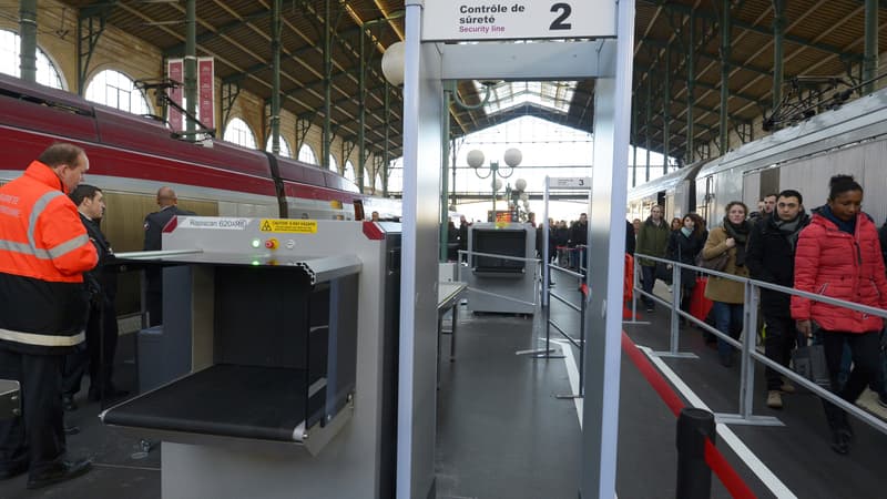 Scanner à bagages à la Gare du Nord, à Paris. (Photo d'illustration) 