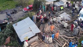 Une mine illégale de charbon dans la ville de Lenguazaque, dans le centre de la Colombie, le 17 août 2022