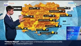 Météo Var: un lundi plutôt gris avec des températures douces, 18°C à Toulon