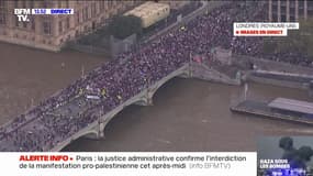 Manifestations pro-Palestine: à Londres, des milliers de Britanniques réunis sur le pont de Westminster