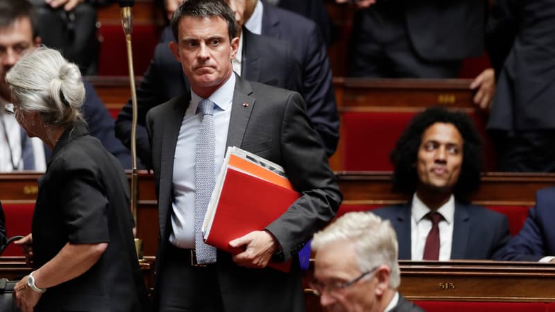 Manuel Valls lors d'une session à l'Assemblée nationale, le 28 juin 2017.