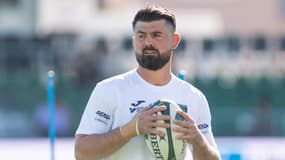Fred Quercy lors d'un entraînement de l'US Montauban, le 11 octobre 2025