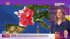 Des orages dans l'Ouest et du soleil sur le reste du pays, avec des températures comprises entre 21°C et 33°C 