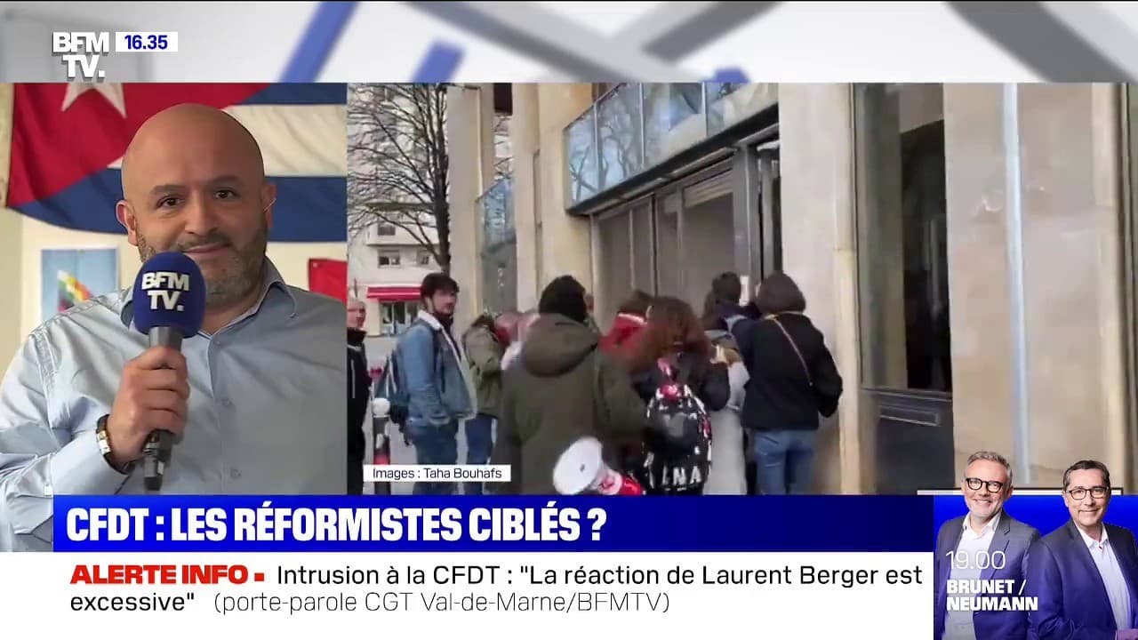 Intrusion à La Cfdt: Pour Le Porte-parole De La Cgt Val-de-marne, 