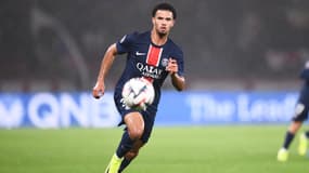 Warren Zaïre-Emery avec le PSG, le 19 octobre 2024