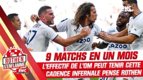 OM : 9 matchs en un mois, Rothen pense que l'effectif marseillais peut tenir la cadence infernale