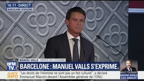 "Je veux être le prochain maire de Barcelone", annonce Manuel Valls