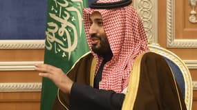 Le Prince Mohammed ben Salmane le 13 janvier 2019. Il recevait alors à Riyad le secrétaire d'État américain Mike Pompeo.