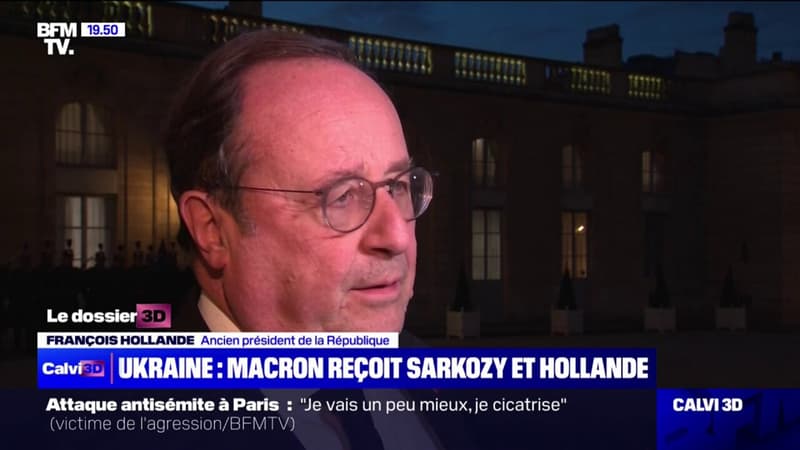 Guerre en Ukraine: Emmanuel Macron reçoit Nicolas Sarkozy et François Hollande à l'Élysée