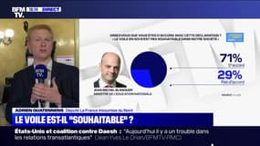 Adrien Quatennens: "une femme qui porte un voile est dans son droit d'accompagner les élèves, dès l'instant où il n'y a pas de comportement de prosélytisme"