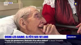 Digne-les-Bains: à l'Ehpad Saint-Domnin, Pierre fête ses 101 ans