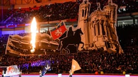 Tifo lors d'OL-ASSE en mars 2020