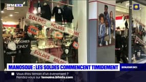 Manosque: les soldes commencent timidement