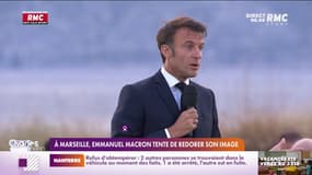 A Marseille, Emmanuel Macron tente de redorer son image