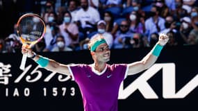 Rafael Nadal, tout heureux de se qualifier pour le 3e tour où l'attend un défi de taille avec Karen Khachanov