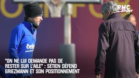 "On ne lui demande pas de rester sur l'aile": Sétien défend Griezmann et son positionnement