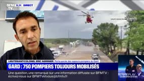 Intempéries: "Les troupes se consacrent désormais aux missions de retour à la vie normale et de soutien aux populations", explique le porte-parole des sapeurs-pompiers du Gard