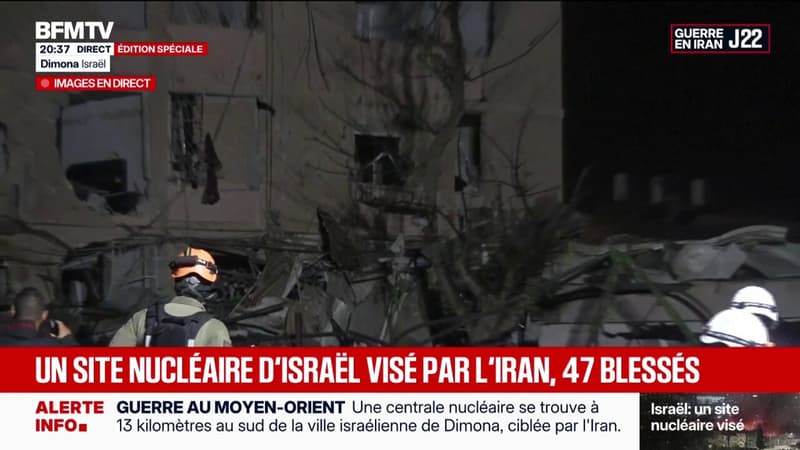 Les images de la frappe iranienne dans la ville de Dimona en Israël