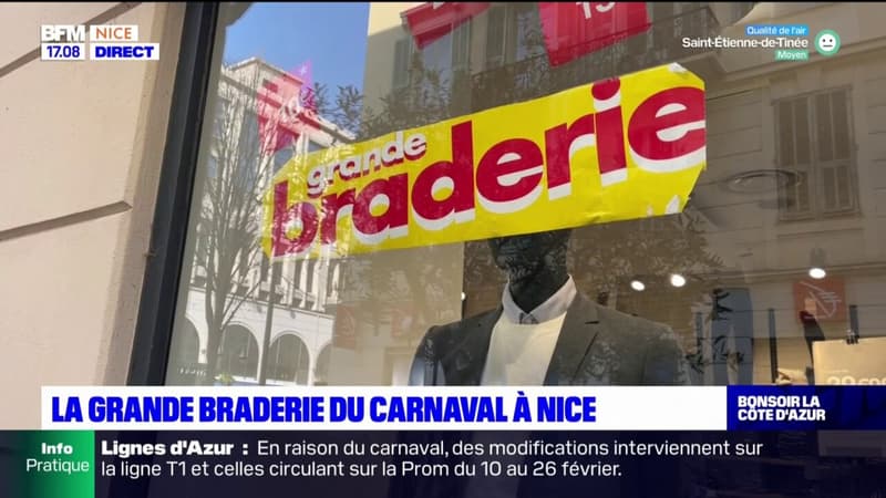Nice: la grande braderie du carnaval de retour, les commerçants autorisés à s'installer sur les trottoirs