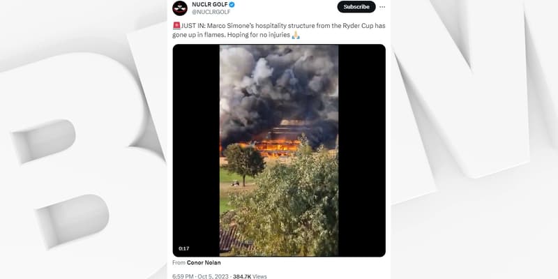 Le Marco Simone golf club en feu