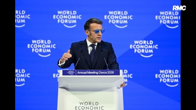 "For sure" d'Emmanuel Macron à Davos, avec ses lunettes d'aviateur, déjà culte et parodié
