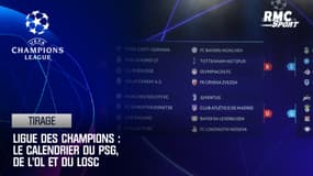 Ligue des champions : Le calendrier du PSG, de l'OL et du LOSC