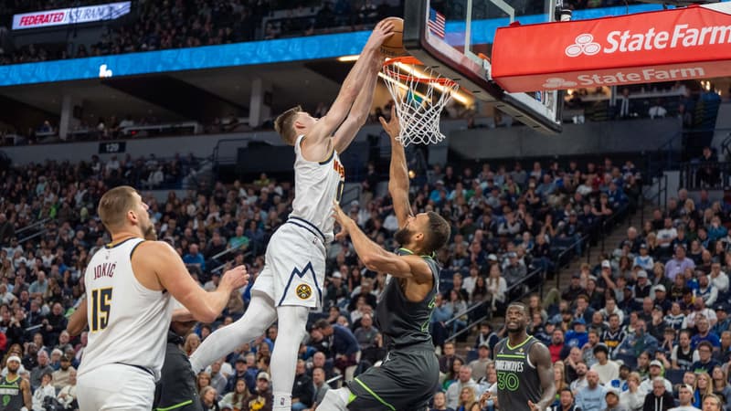 NBA: ça a chauffé entre les Wolves et les Nuggets après un dunk de Braun sur Gobert