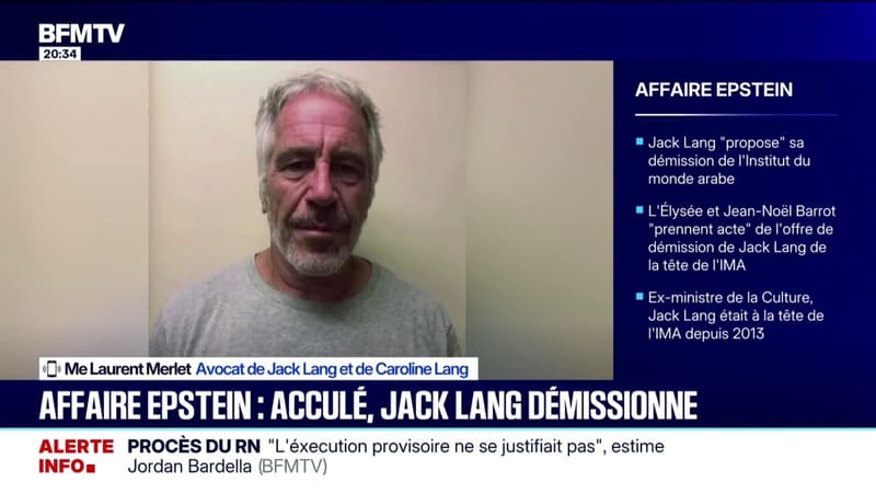 "Il valait mieux que Jack Lang démissionne", explique Laurent Merlet, avocat de l'ex-ministre de la Culture