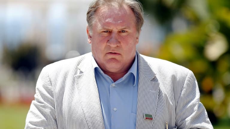 L'acteur Gérard Depardieu le 24 octobre 2020 en Egypte. (Photo d'archive)